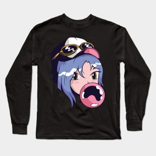 Manga Chewing Gum Girl Long Sleeve T-Shirt